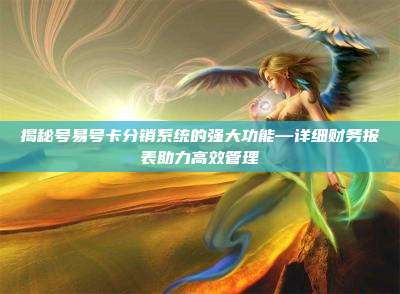 揭秘号易号卡分销系统的强大功能—详细财务报表助力高效管理