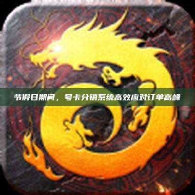 节假日期间，号卡分销系统高效应对订单高峰
