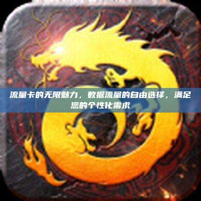 流量卡的无限魅力,数据流量的自由选择,满足您的个性化需求