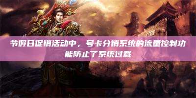 节假日促销活动中,号卡分销系统的流量控制功能防止了系统过载