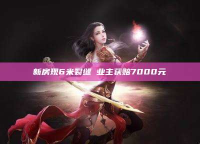 新房现6米裂缝 业主获赔7000元
