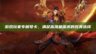 游戏玩家专属号卡，满足高流量需求的完美选择