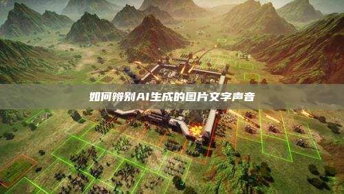 如何辨别AI生成的图片文字声音