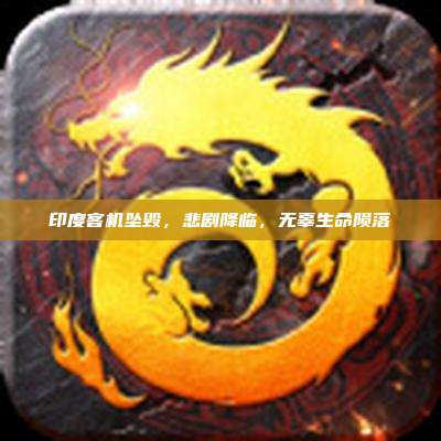 印度客机坠毁,悲剧降临,无辜生命陨落