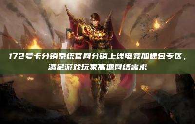 172号卡分销系统官网分销上线电竞加速包专区，满足游戏玩家高速网络需求