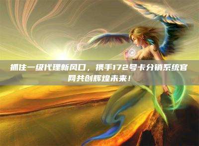抓住一级代理新风口，携手172号卡分销系统官网共创辉煌未来！