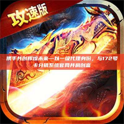 携手共创辉煌未来—以一级代理身份，与172号卡分销系统官网并肩创富