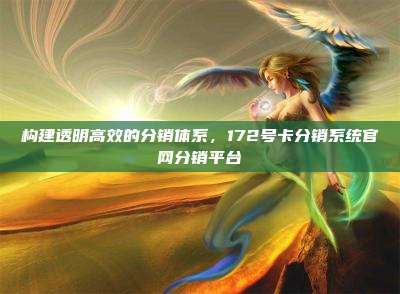 构建透明高效的分销体系，172号卡分销系统官网分销平台