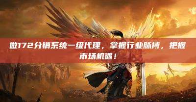 做172分销系统一级代理，掌握行业脉搏，把握市场机遇！