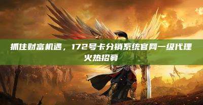 抓住财富机遇，172号卡分销系统官网一级代理火热招募