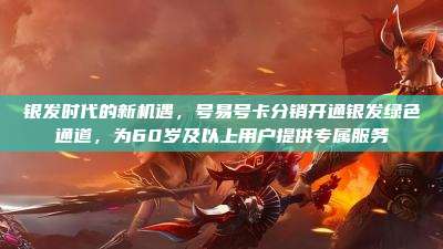银发时代的新机遇，号易号卡分销开通银发绿色通道，为60岁及以上用户提供专属服务