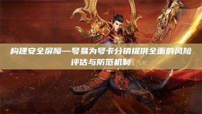 构建安全屏障—号易为号卡分销提供全面的风险评估与防范机制