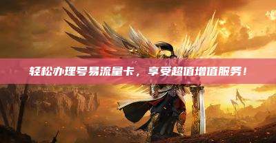 轻松办理号易流量卡，享受超值增值服务！