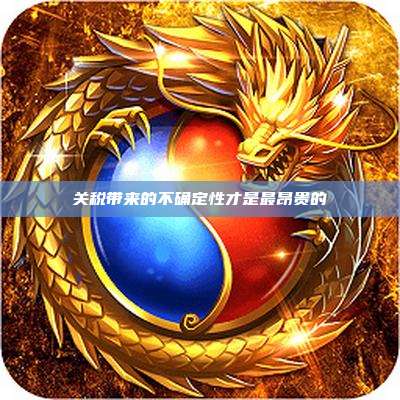 关税带来的不确定性才是最昂贵的