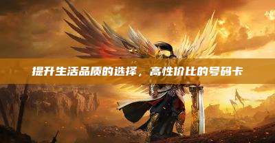 提升生活品质的选择,高性价比的号码卡