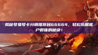 揭秘号易号卡分销推荐码66664，轻松拓展客户群体的秘诀！