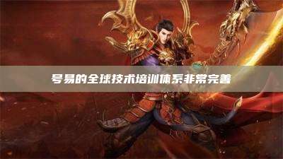 号易的全球技术培训体系非常完善