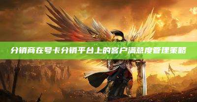 分销商在号卡分销平台上的客户满意度管理策略