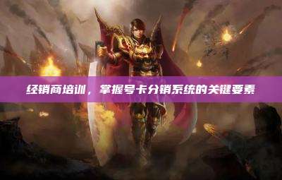 经销商培训，掌握号卡分销系统的关键要素