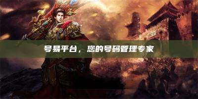 号易平台，您的号码管理专家