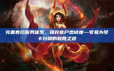 完善售后服务体系,提升客户忠诚度—号易为号卡分销的制胜之道