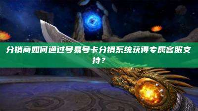 分销商如何通过号易号卡分销系统获得专属客服支持?