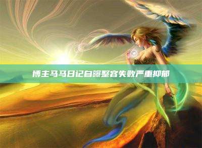 博主马马日记自曝整容失败严重抑郁