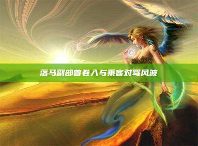 落马副部曾卷入与乘客对骂风波
