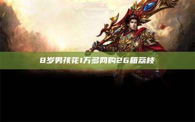 8岁男孩花1万多网购26箱荔枝