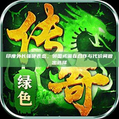 印度外长强硬表态,邻国或需在合作与代价间做出选择