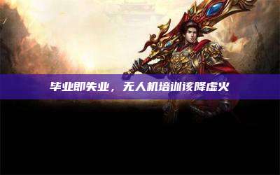 毕业即失业,无人机培训该降虚火
