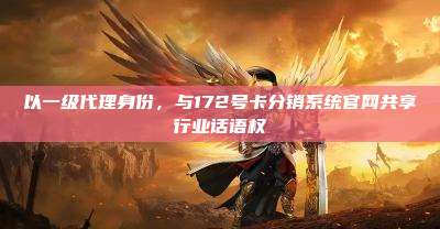 以一级代理身份，与172号卡分销系统官网共享行业话语权