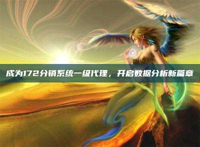 成为172分销系统一级代理，开启数据分析新篇章