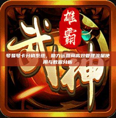 号易号卡分销系统，助力运营商高效管理流量使用与数据分析