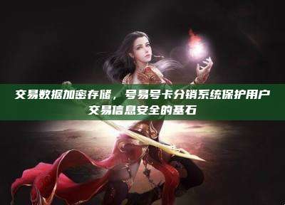 交易数据加密存储，号易号卡分销系统保护用户交易信息安全的基石