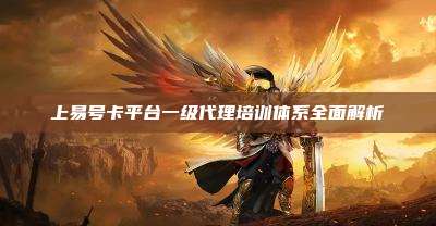 上易号卡平台一级代理培训体系全面解析