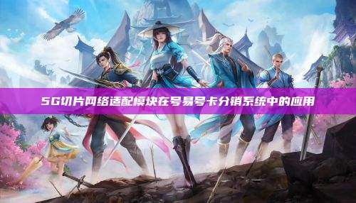 5G切片网络适配模块在号易号卡分销系统中的应用